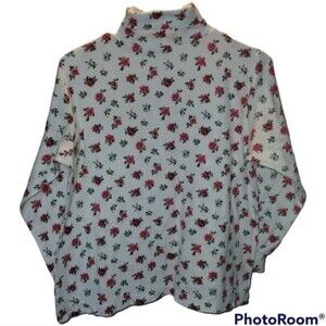 Stepping Stones Vintage 1990s 90s Ugly Christmas Xmas Holly Turtleneck S Small